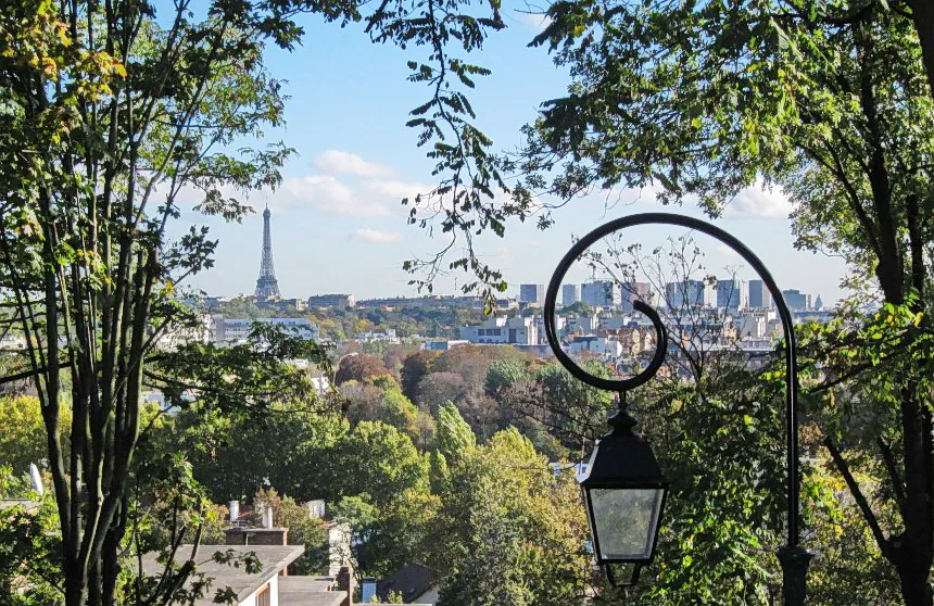 view of Paris from Saint-Cloud
