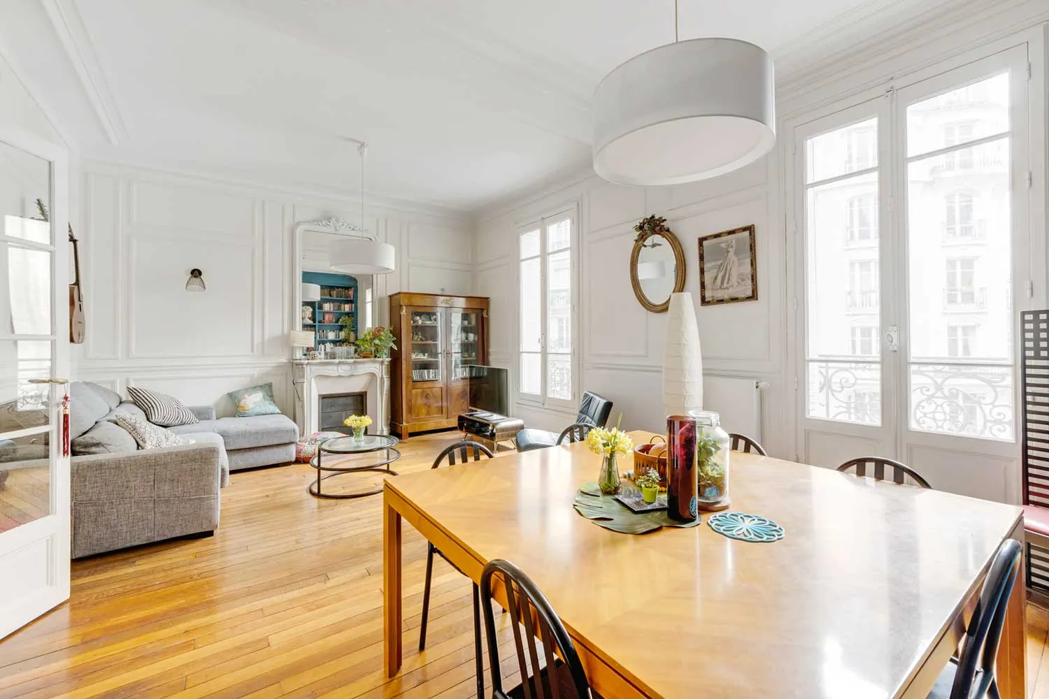 interior of a typical Parisian apartment