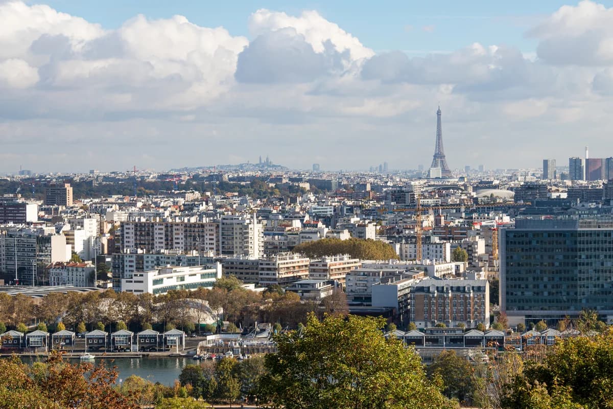 Vue aérienne de Boulogne-Billancourt