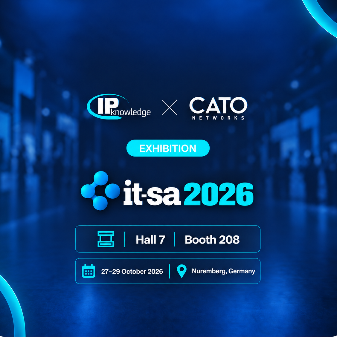 IPknowledge and Cato Networks to Exhibit at it-sa Expo & Congress 2026