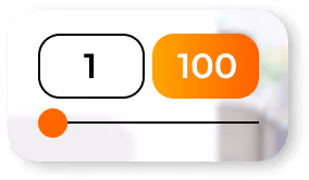 a process line between 1 to 100
