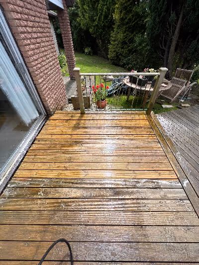 Patio cleaning done by BDS Pro Clean, photo