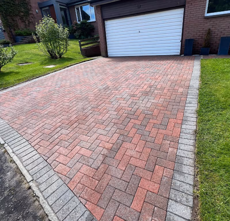 freshly cleaned driveway, photo