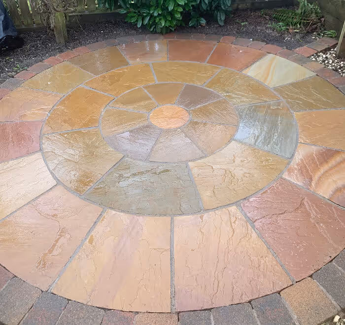 after patio cleaned