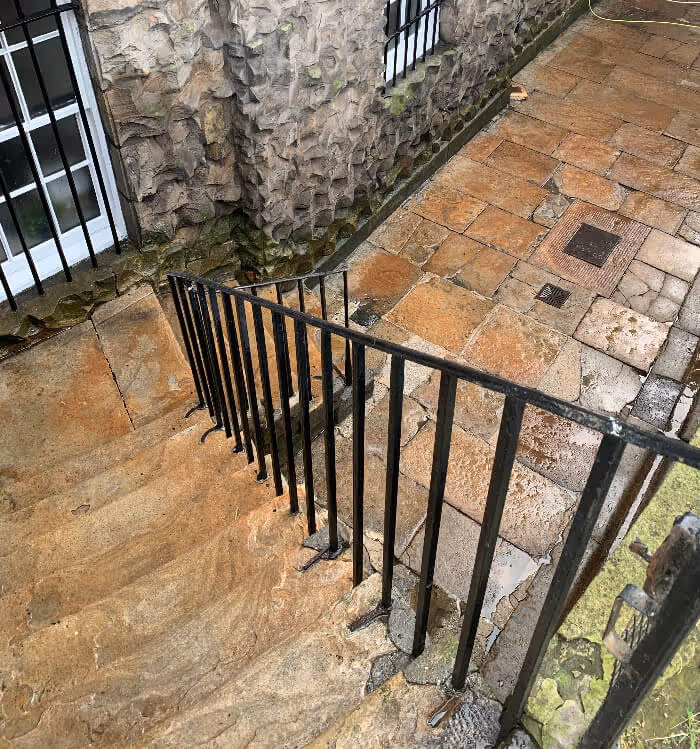 stair cleaned