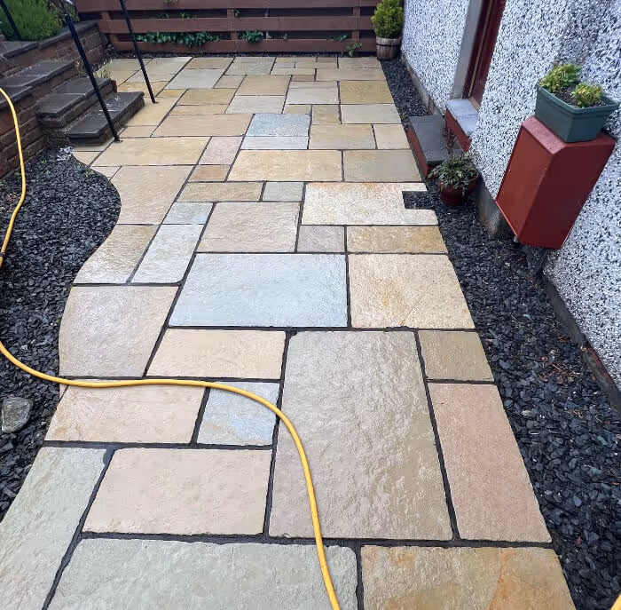 a cleaned edinburgh patio