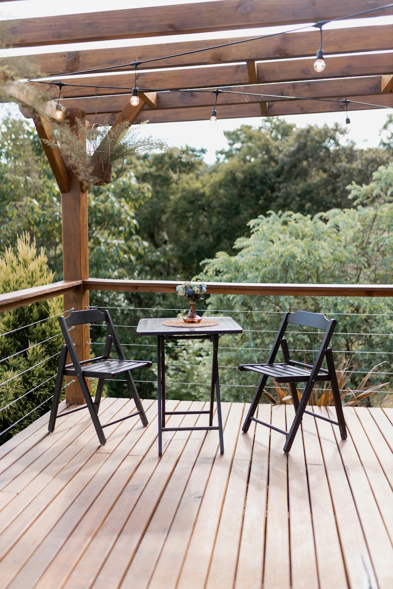 A decking scene