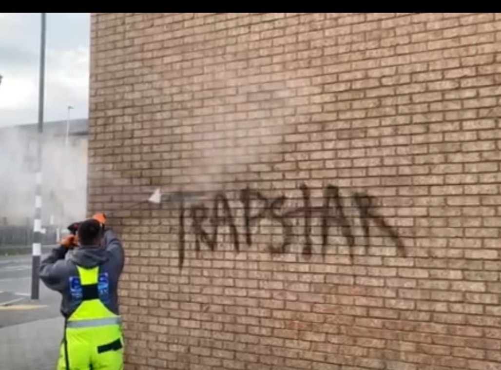 Graffiti on wall