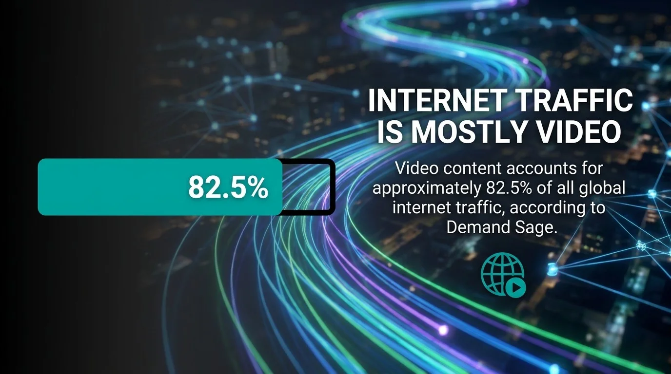 82.5% Internet Traffic is Mostly Video, Demand Sage