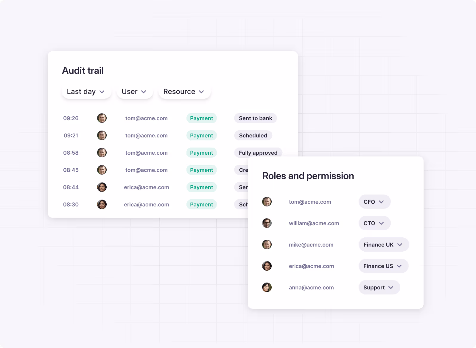 Atlar offers audit trails and user management tools