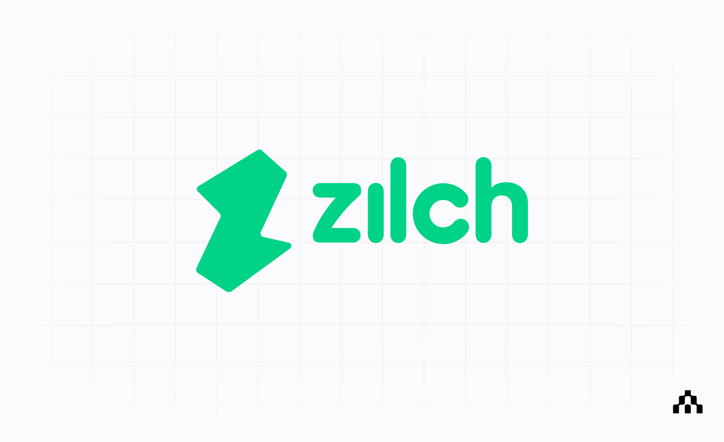 Zilch logo on a light grid background