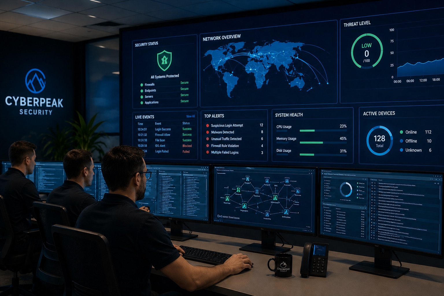 24/7 netwerk monitoring door cybersecurity engineers op arnhem
