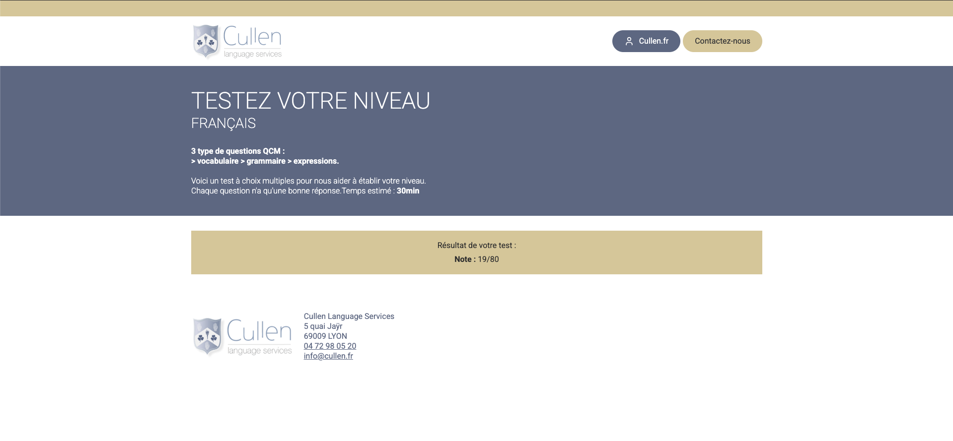 creation-site-test-niveau-langue-resultat