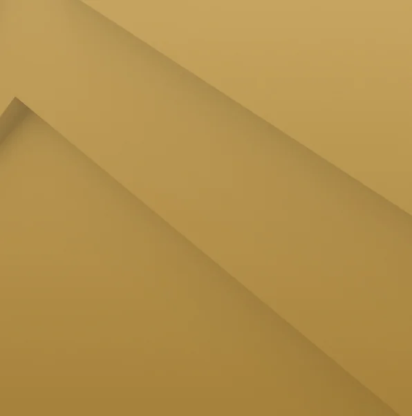 Metallic gold abstract background with diagonal layered shapes and subtle depth effect.