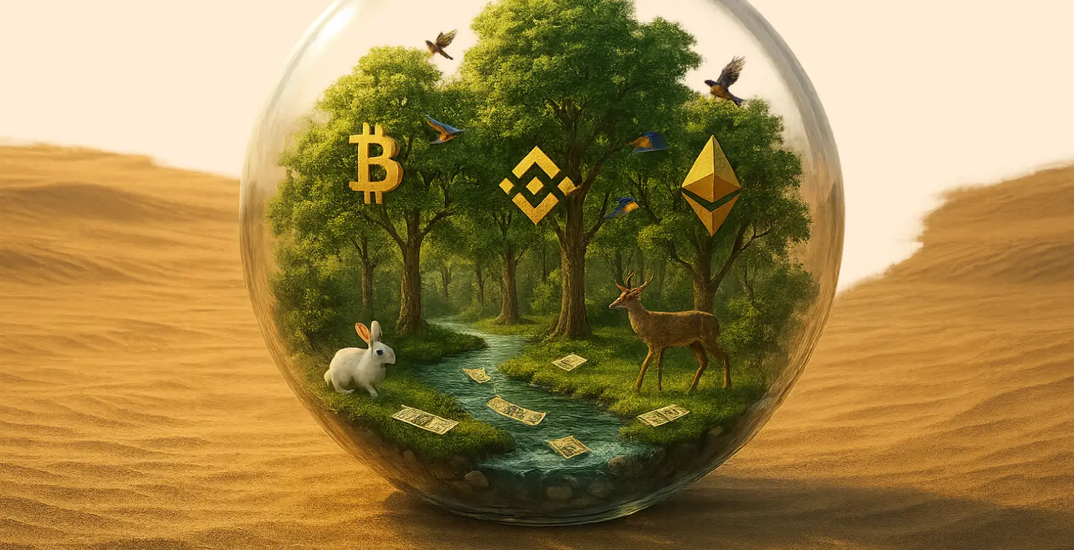 Multi generational wealth preservation with crypto assets | AI generated image by XBTO