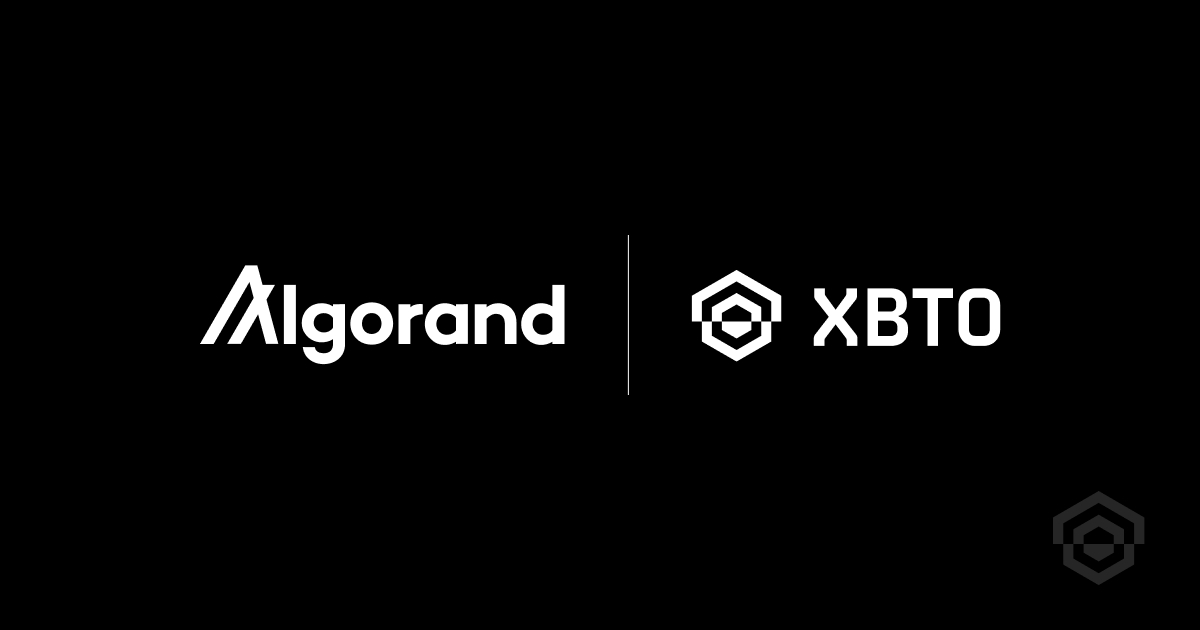 XBTO becomes Algorand's market maker, moves USDC treasury onto the network