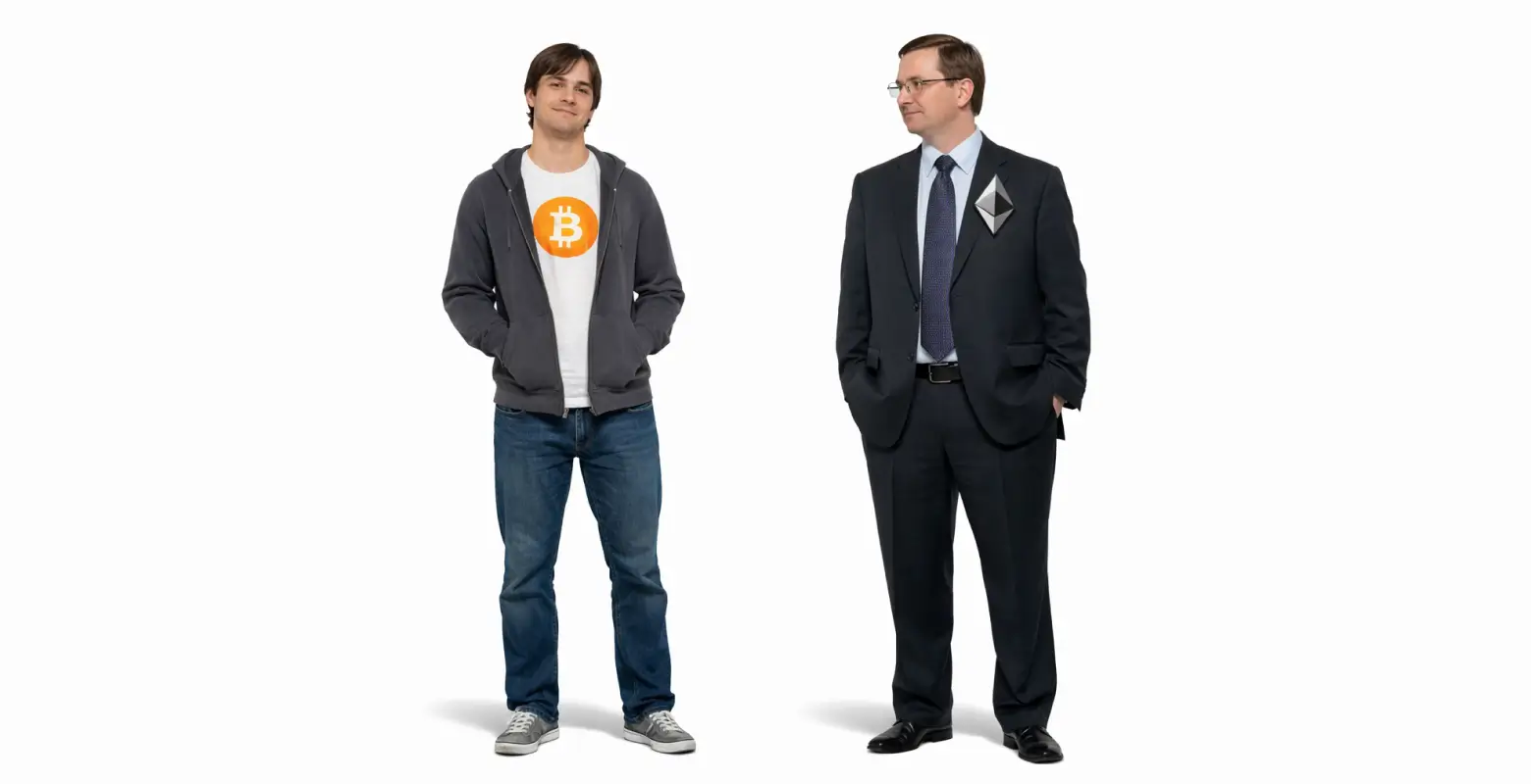 Bitcoin vs Ethereum: Institutional Allocation Strategy in 2026 | AI generated image by XBTO 