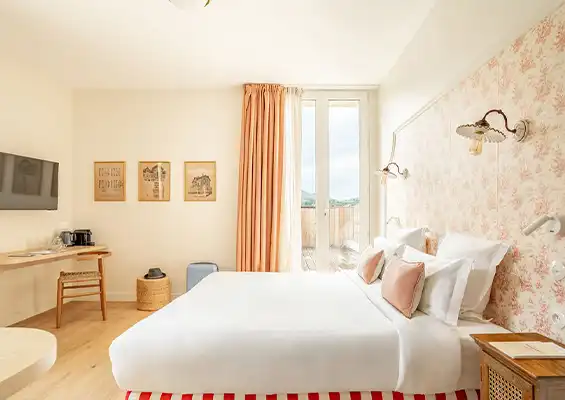 Habitación superior villa Camille Banyuls con vistas al mar