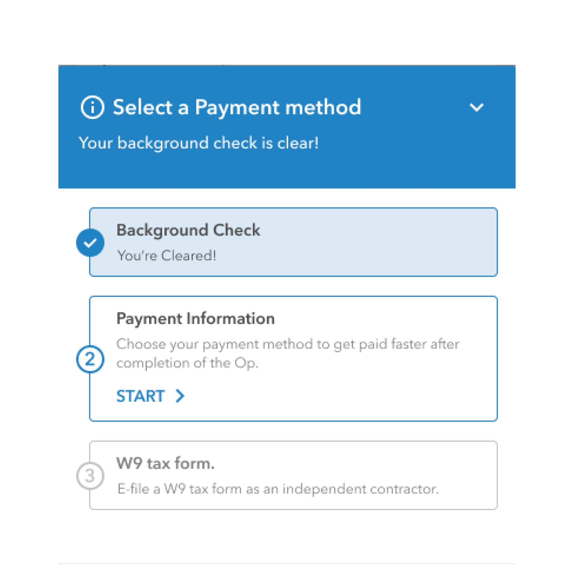 screenshot from veryable app showing prerequisites to become an operator