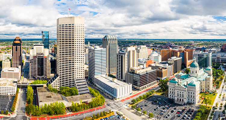 Indianapolis Indiana Skyline