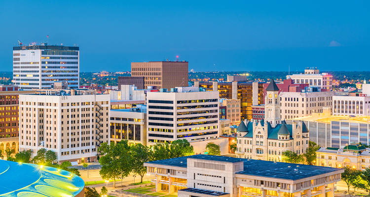 Wichita Kansas Skyline