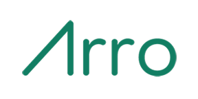 Wordmark logo with the text 'Arro' in a stylized green font.