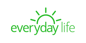 Everyday Life logo text in bright green color on a white background.