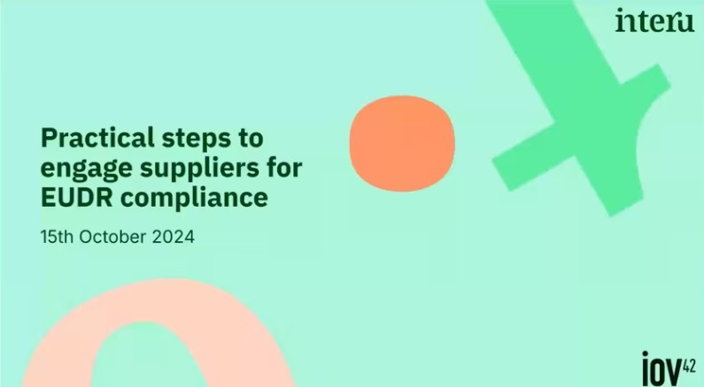 Practical steps to engage suppliers for EUDR compliance