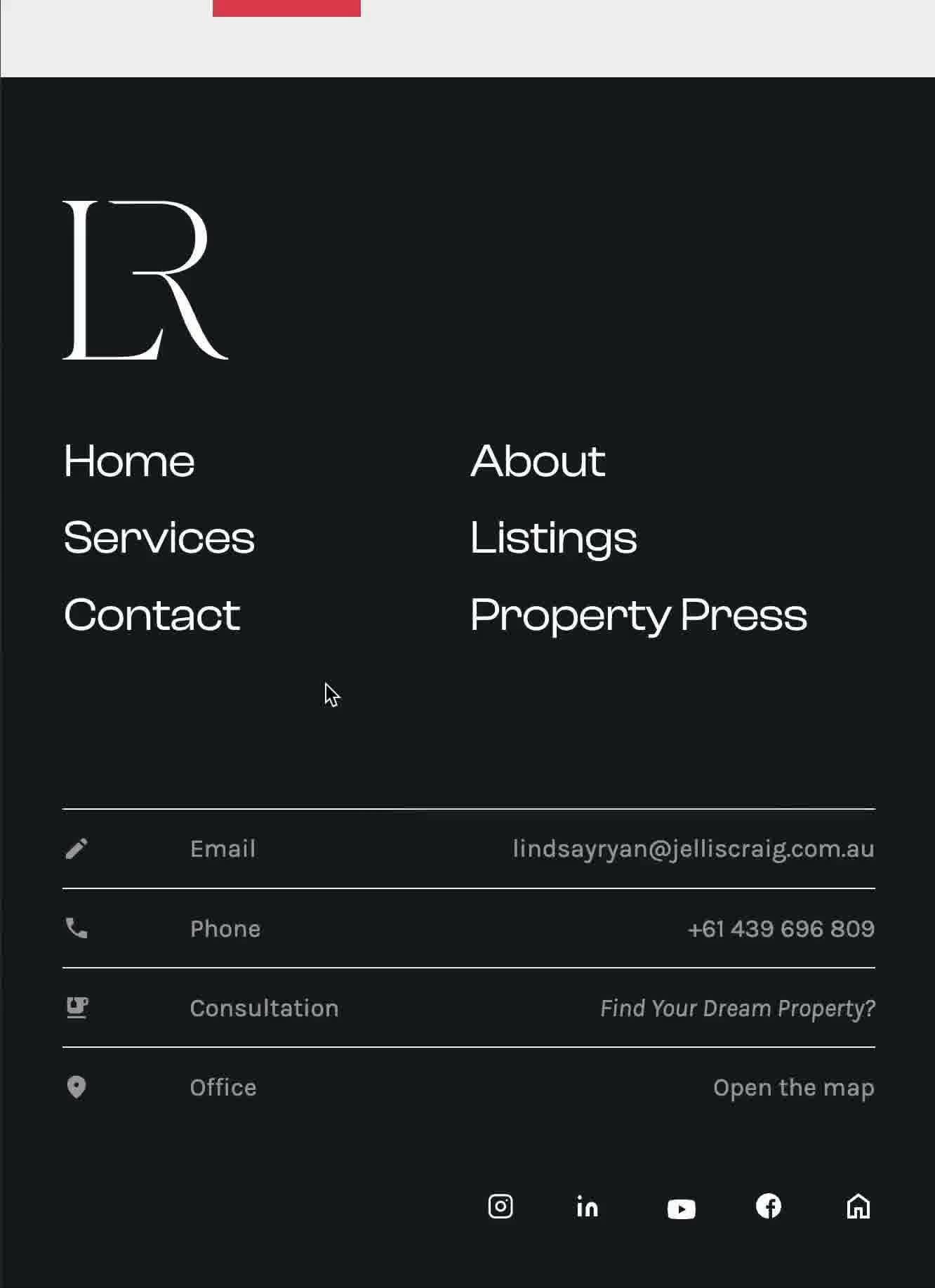 Personal brand and content system built for real-estate agent Lindsay Ryan by Antimony Studio — a single shoot engineered to manufacture familiarity at scale.
