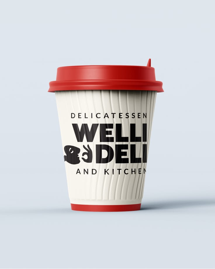 Welli Deli is a delicatessen and kitchen brand built to feel warm, characterful and craveable. A brand with personality that shows up consistently across every touchpoint -- from coffee cups and loyalty cards to apparel, packaging and in-store presen
