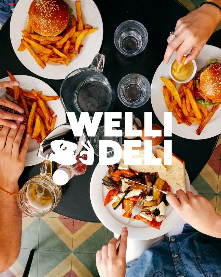 Welli Deli is a delicatessen and kitchen brand built to feel warm, characterful and craveable. A brand with personality that shows up consistently across every touchpoint -- from coffee cups and loyalty cards to apparel, packaging and in-store presen