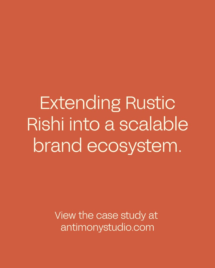 Rustic Rishi is a food brand built on a simple idea: cooking with love, and reconnecting people with the food they eat. The heart was there. The look was distinctive. But without a system holding it together, every new asset started from scratch and 
