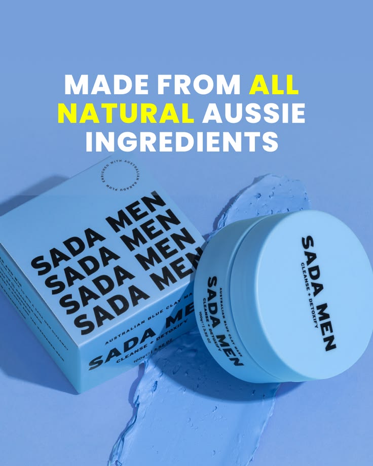 Warm, huggable and built to make you look good and feel good. For Sada Men we created a brand identity that feels as good as the product itself. A men's skincare brand made from all natural Australian ingredients, crafted specifically for men. The br