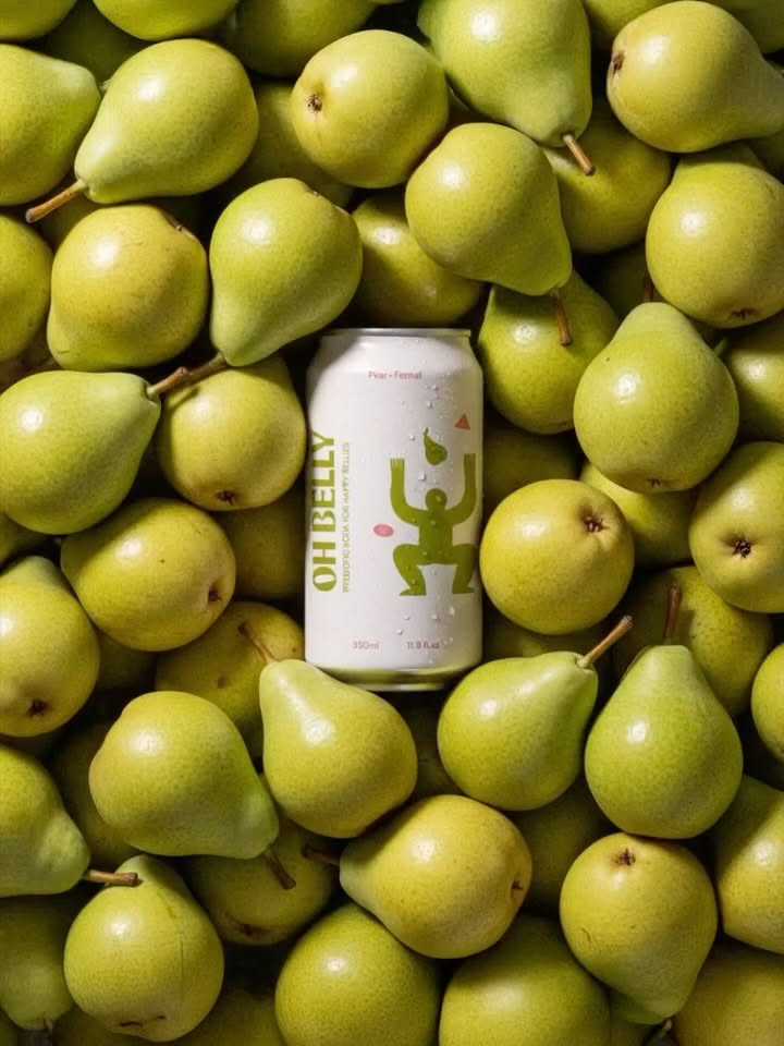 Oh Belly Sharing this brand identity project by Ashley.studio for Oh Belly. A sugar-free prebiotic soda created for gut comfort and everyday joy. The branding is bright and approachable, transforming functional health into something fun, accessible, and pleasurable making wellness feel like a natura