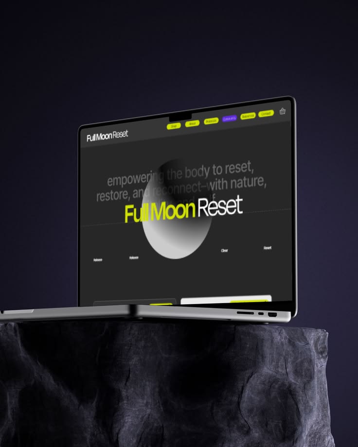 Full Moon Reset is a wellness brand built around intention, ritual and reset. Bold, distinctive and warm -- an identity designed to feel as good as the experience it represents. From brand system and moon cycle iconography to packaging, digital and merch, every touchpoint designed with the same phil