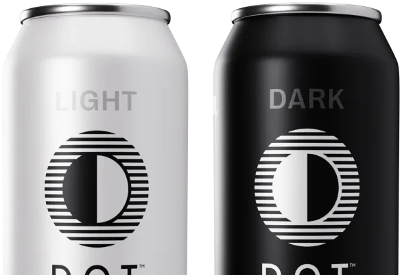 light and dark cans