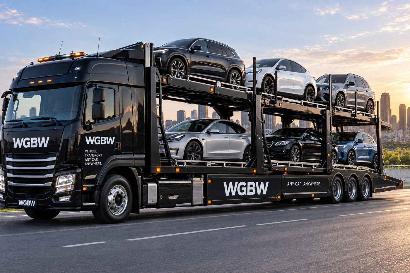WGBW multi-vehicle car carrier transporter
