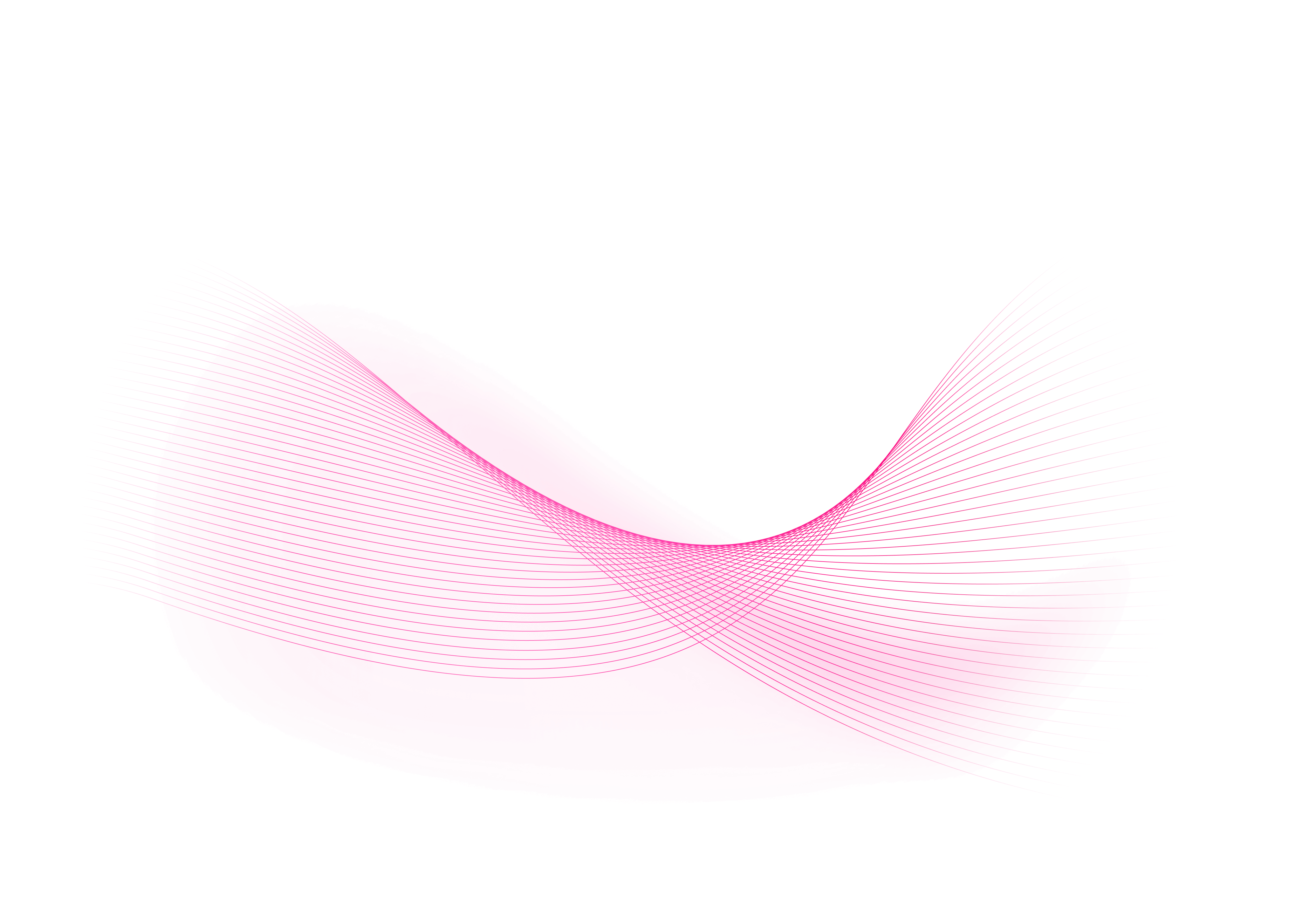 Abstract flowing pink wave lines on a black background.