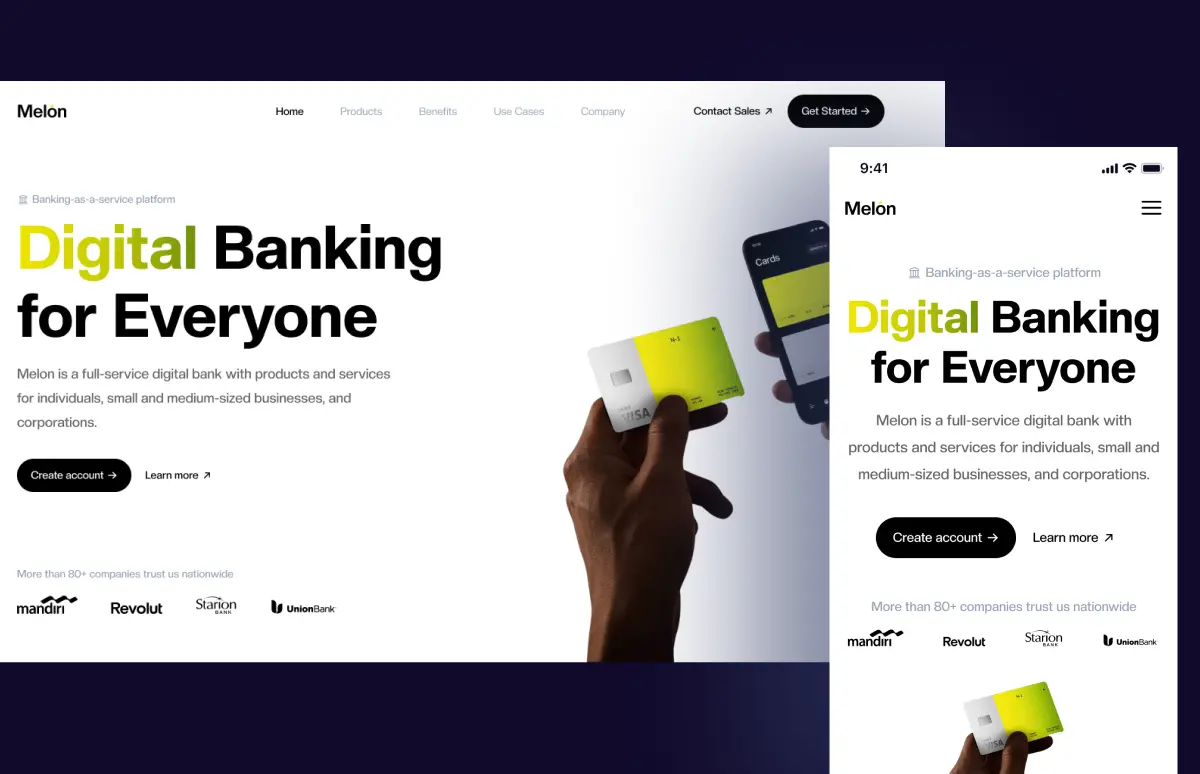 Melon website thumbnail