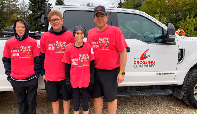 riders from the family fundo bike tour