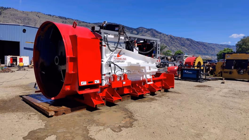 close up of a big machine
