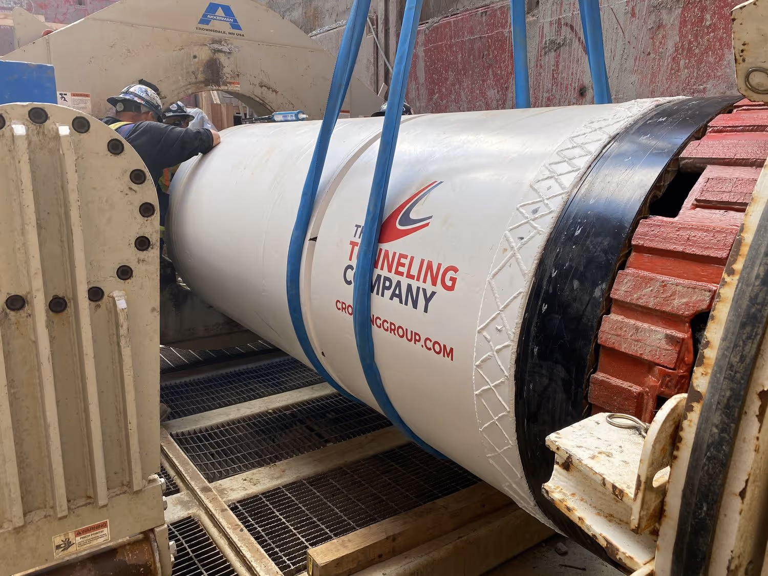 a big pipe driller