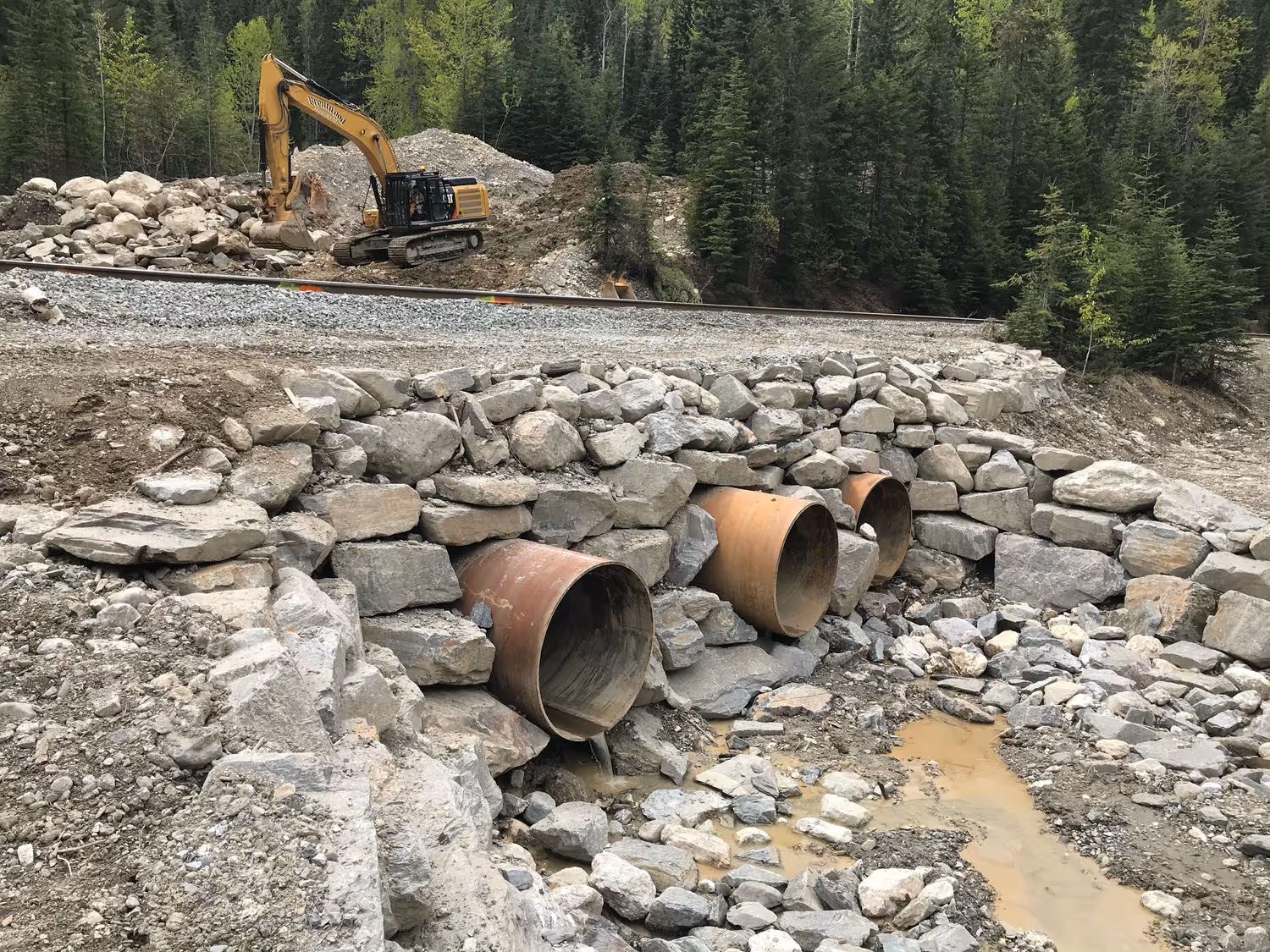 2 rain culverts