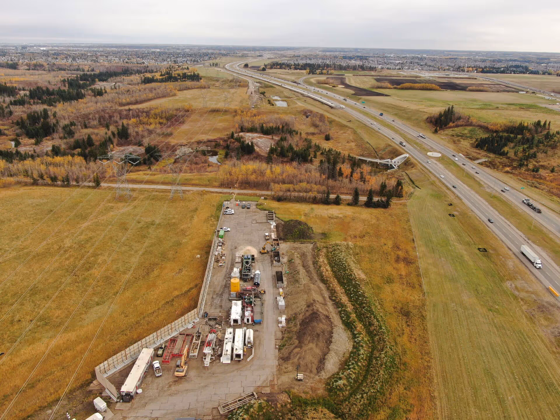 overview shot of whitemud in edmonton