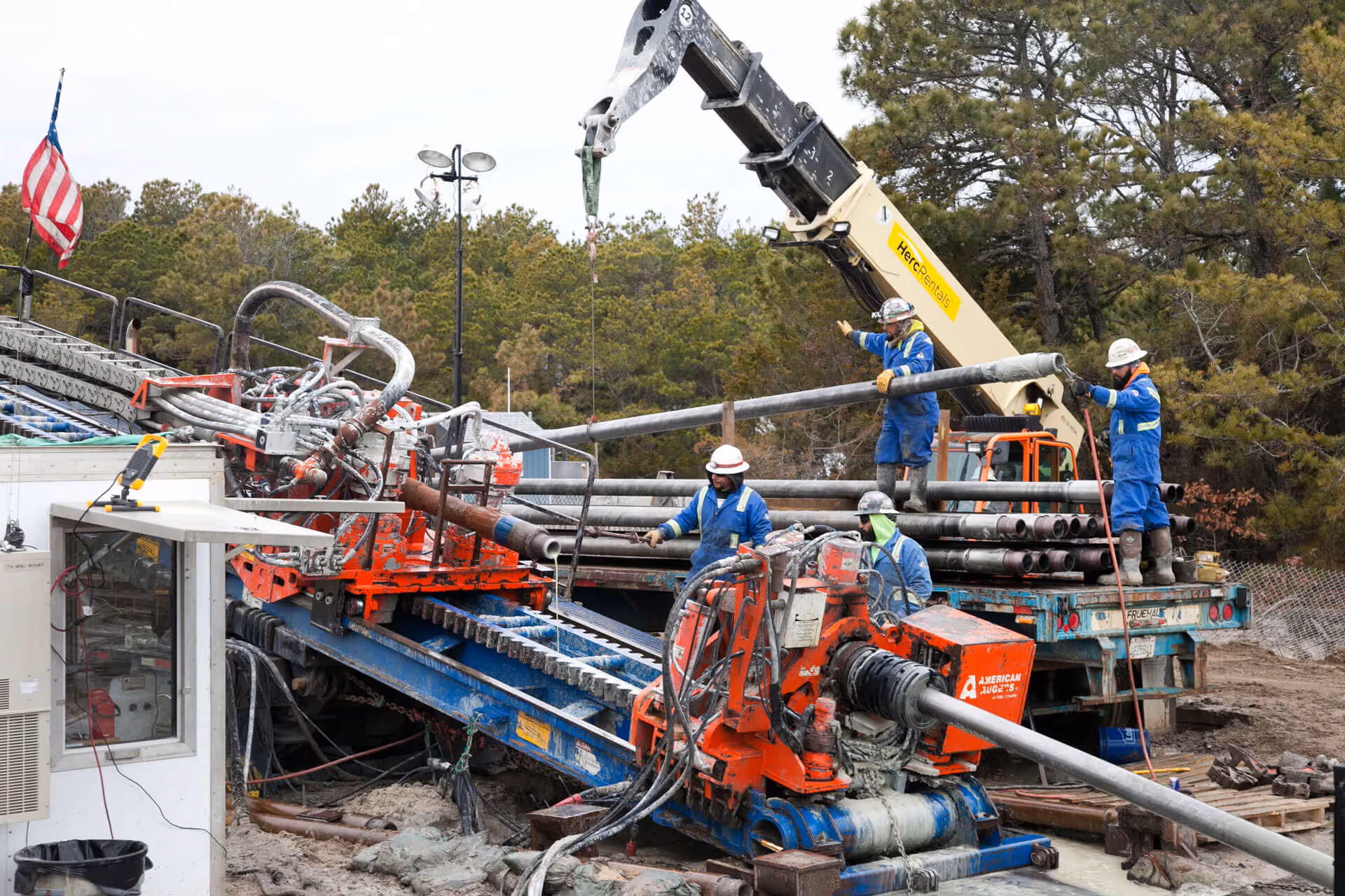 workers on a construction site