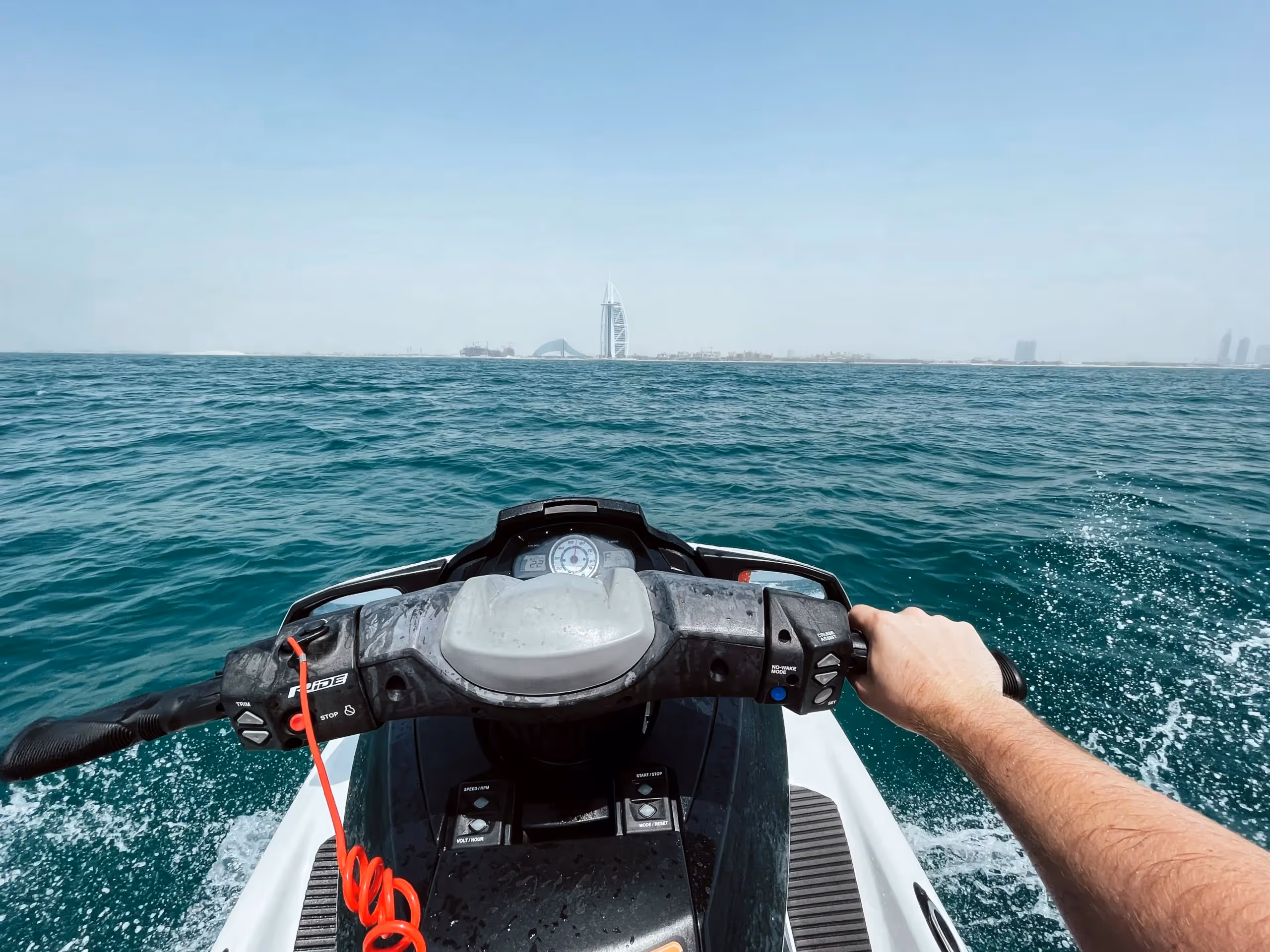 A Jet Ski on the open ocean