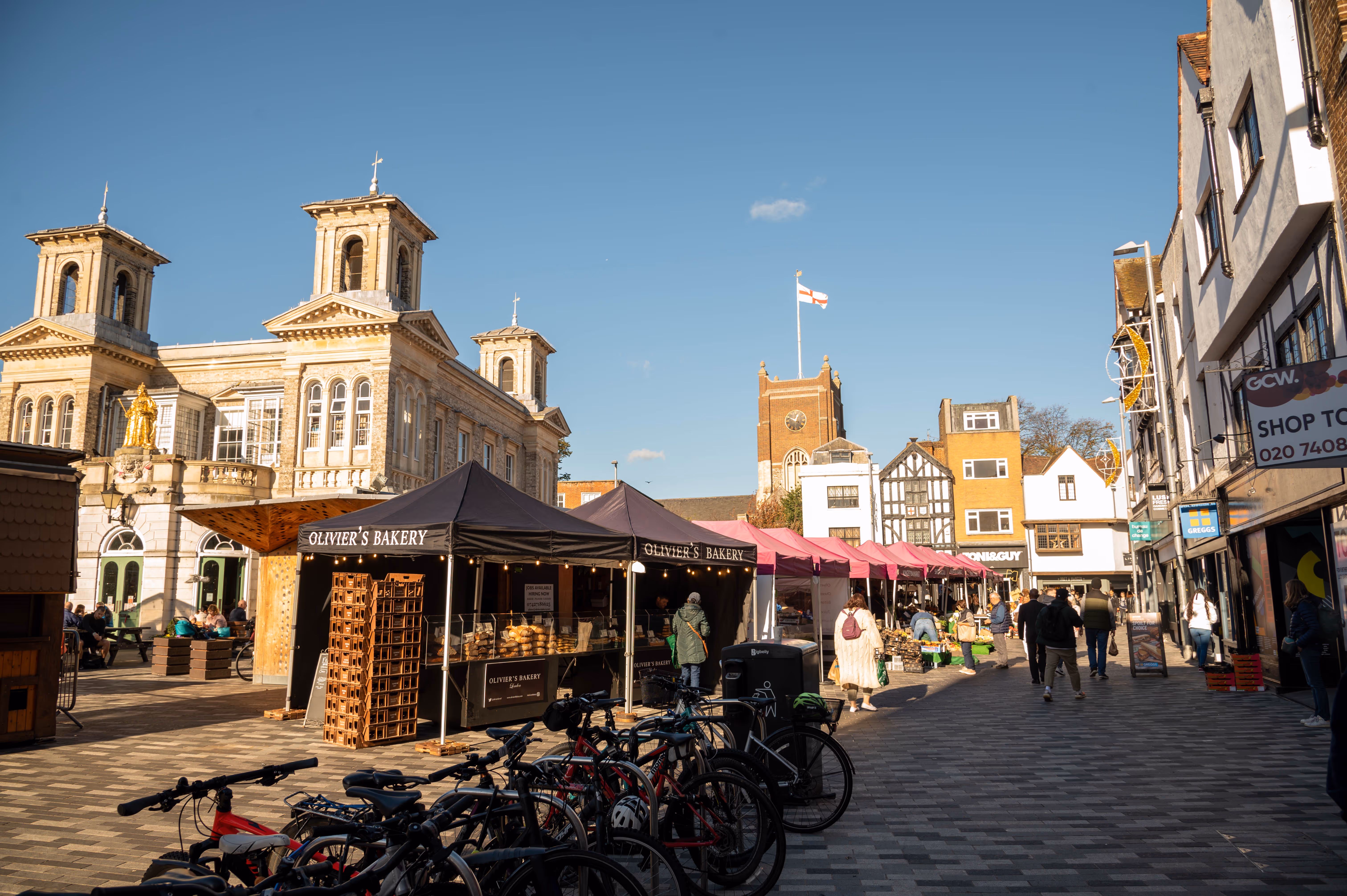 Kingston town centre and ancient market