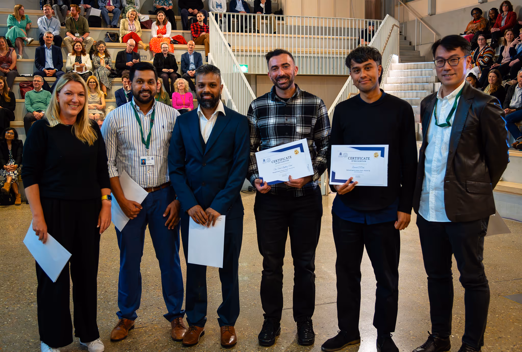 Kingston Council staff accepting their awards at our annual staff awards ceremony