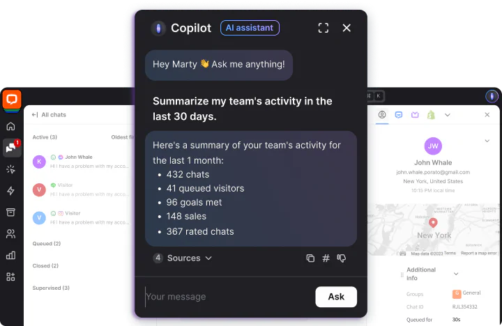 Website AI Chat Communication | Online Customer Services | LiveChat.com