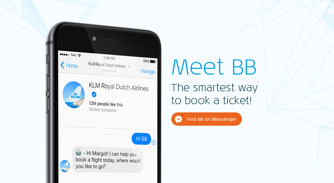 KLM welcomes BlueBot (BB) to its service family